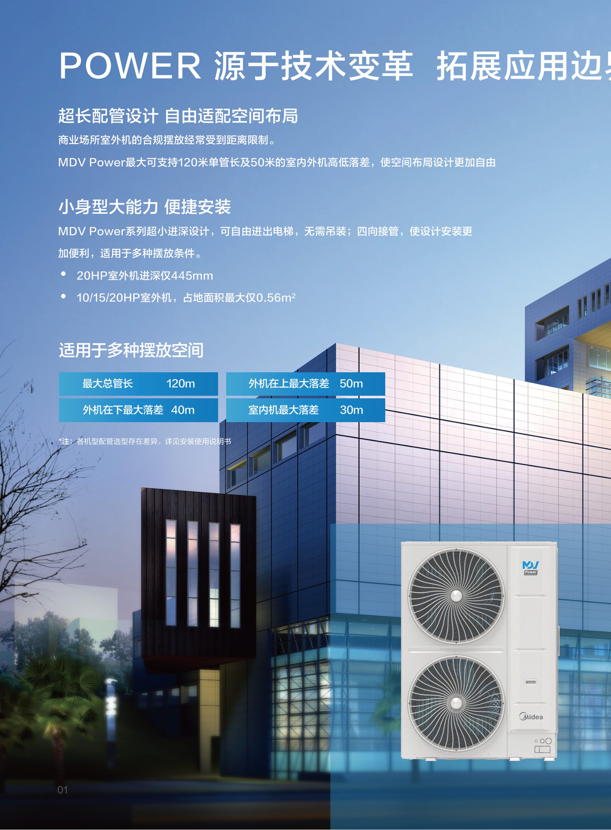美的MDV Power轻型商用空调 图 3
